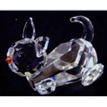 Optic Crystal Cat Figurine